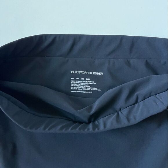 Christopher Esber NWT Strapless Buckle Bust Top Black 2 - Picture 6 of 9